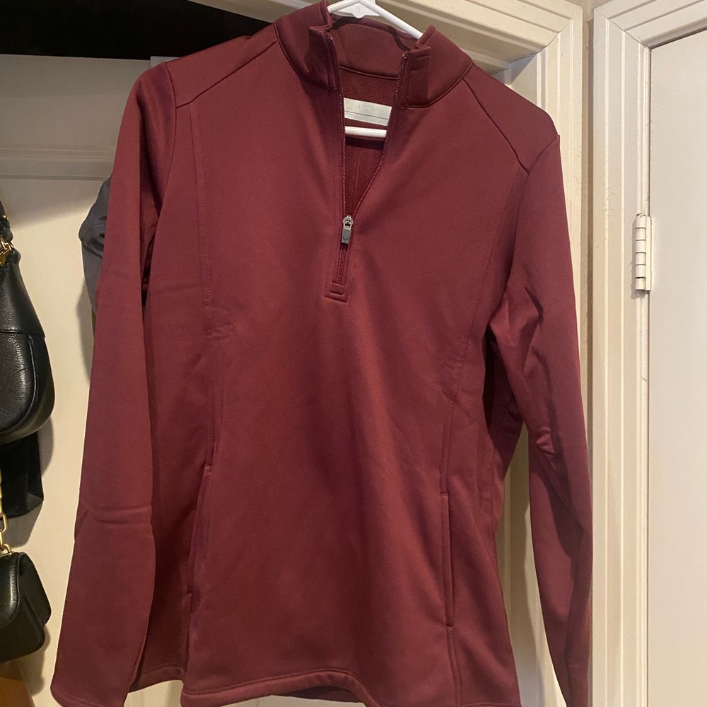 Women’s Callaway Maroon Quarter-Zip Pullover